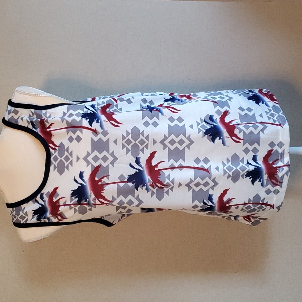 5/$20 Mens M Original Deluxe Supply hawaiin tank top
